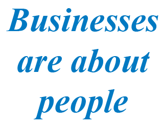 businesses are about people